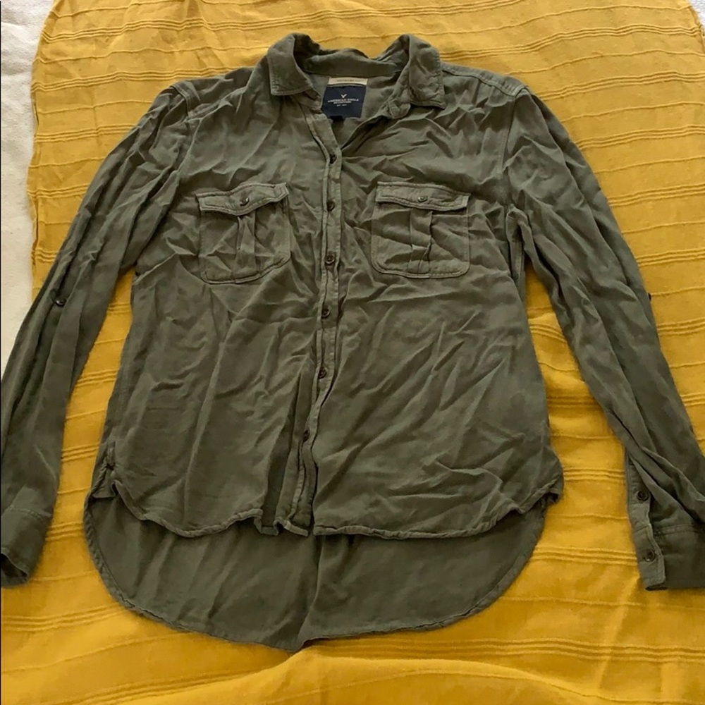 American Eagle utility button up